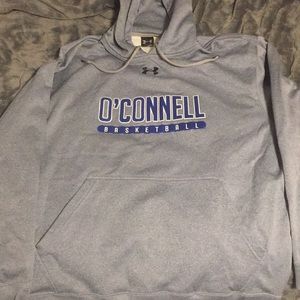 Gray Under Armour Basketball Hoodie. Size Adult LG